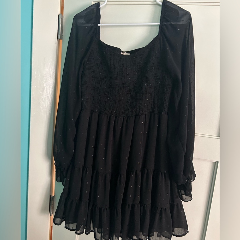 Black Altar’d State Dress with Gold Sparkles